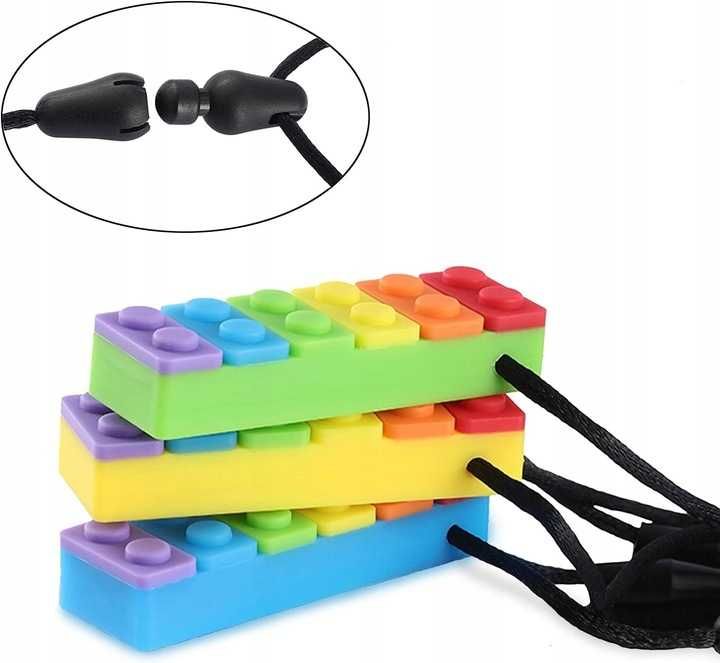 Gryzak Logopedyczny Dla Dzieci ZESTAW 3 SZTUK 100% Bezpieczny Bez BPA
