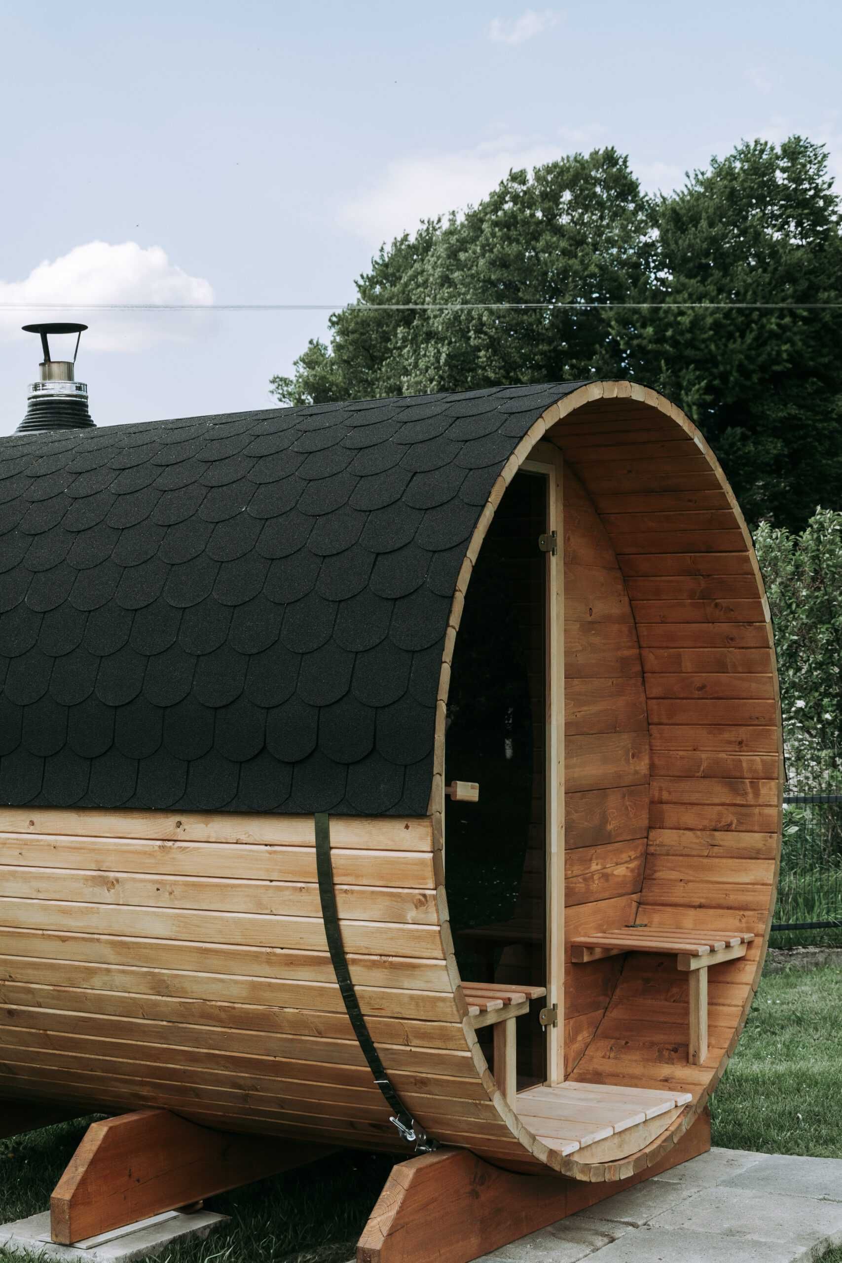 Nowoczesna sauna ogrodowa• Transport• Do 10 rat 0%