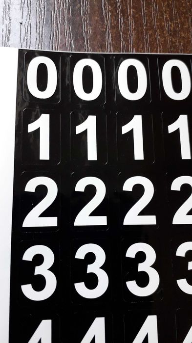 Наклейки на авто стикеры цифры