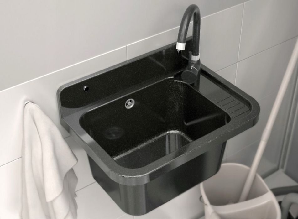 Zlew Gospodarczy Zlewozmywak Roboczy Syfon do Kotłowni Garażu Ogrodowy