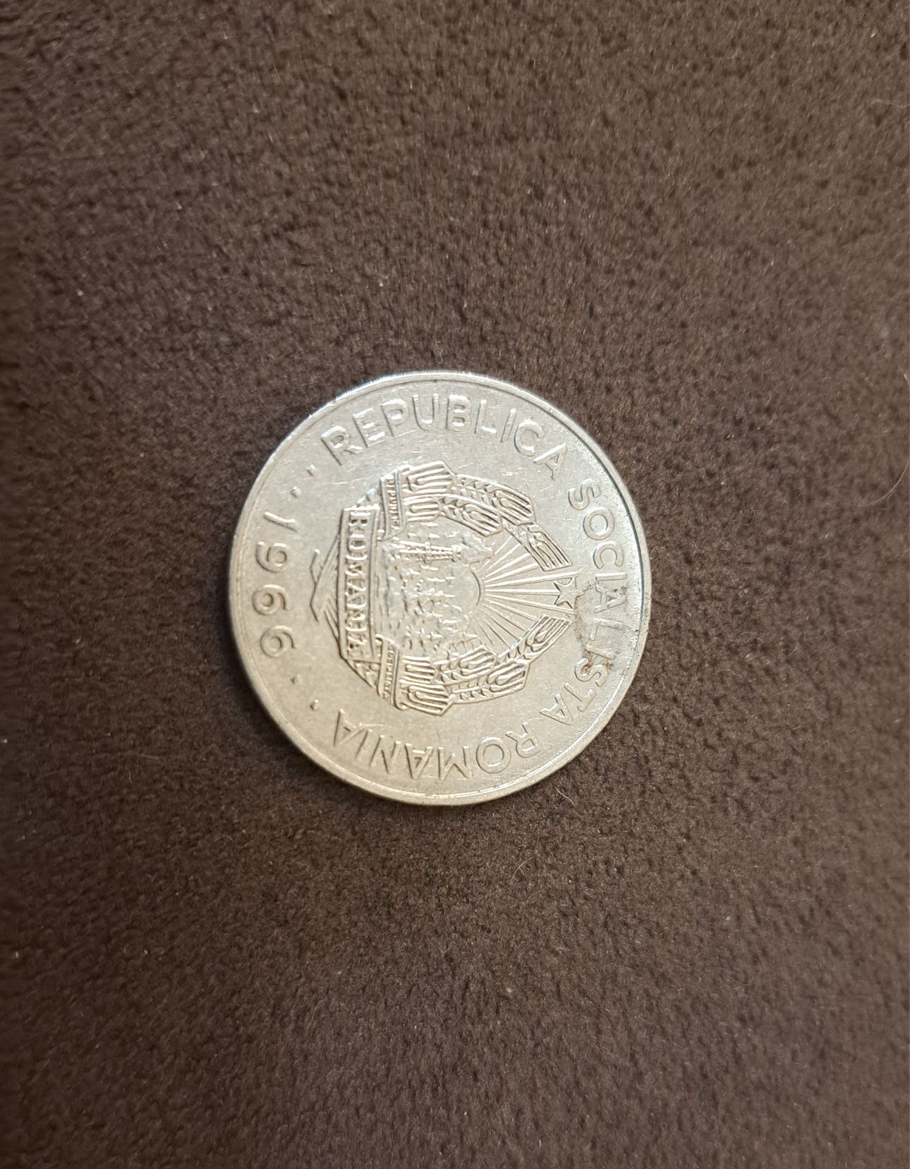 Монета 1 LEU 1966 ROMANIA 1 лей 1966 Румунія