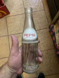 Garrafa antiga pirogravada pepsi cola de 1987