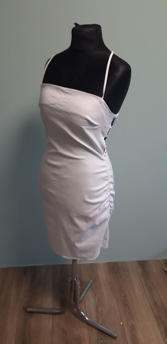 Asos biała wiązana sukienka 2XL XXL