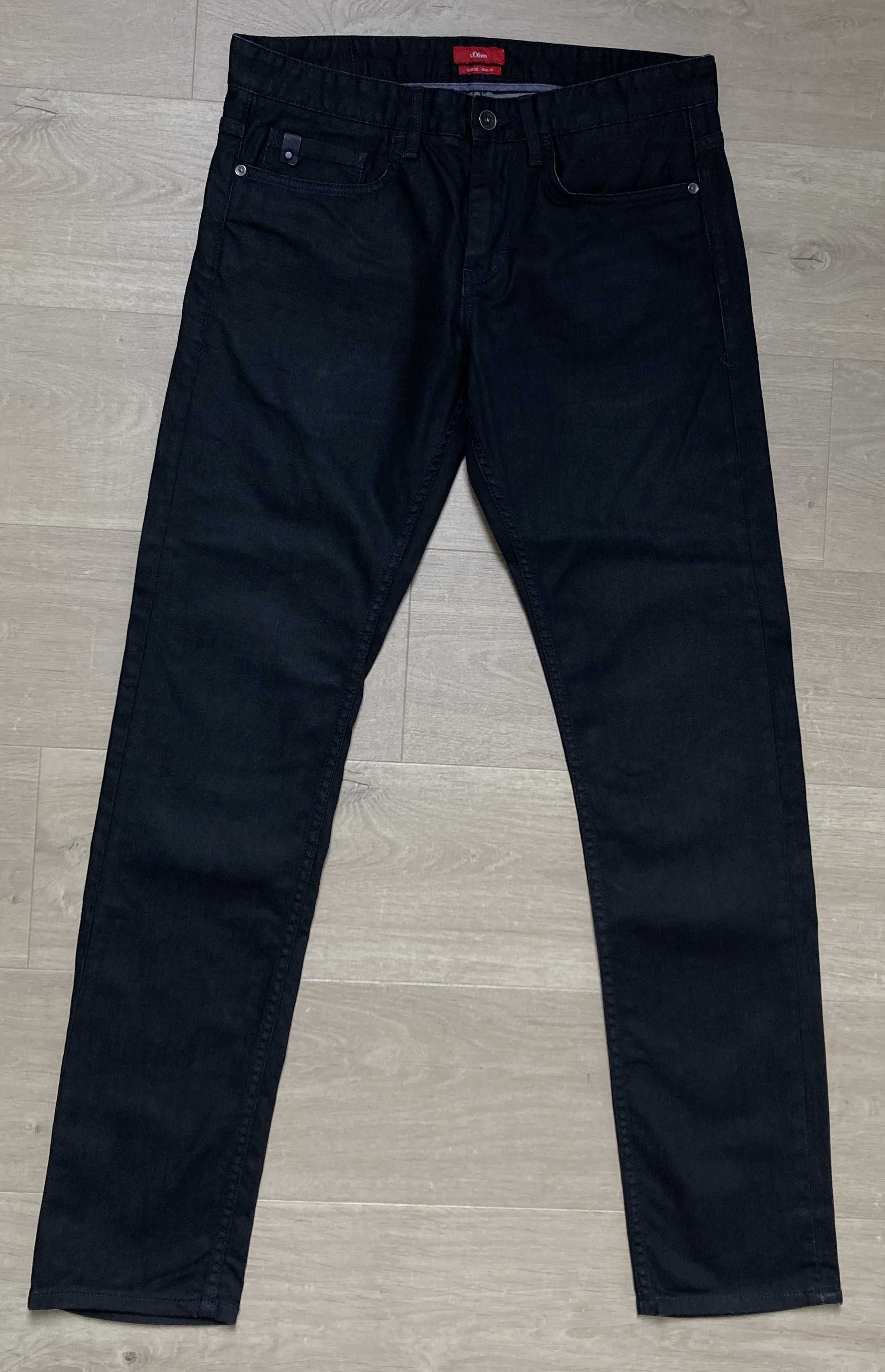 s.Oliver CLOSE Slim fit męskie jeansy, czarne, W32 L34
