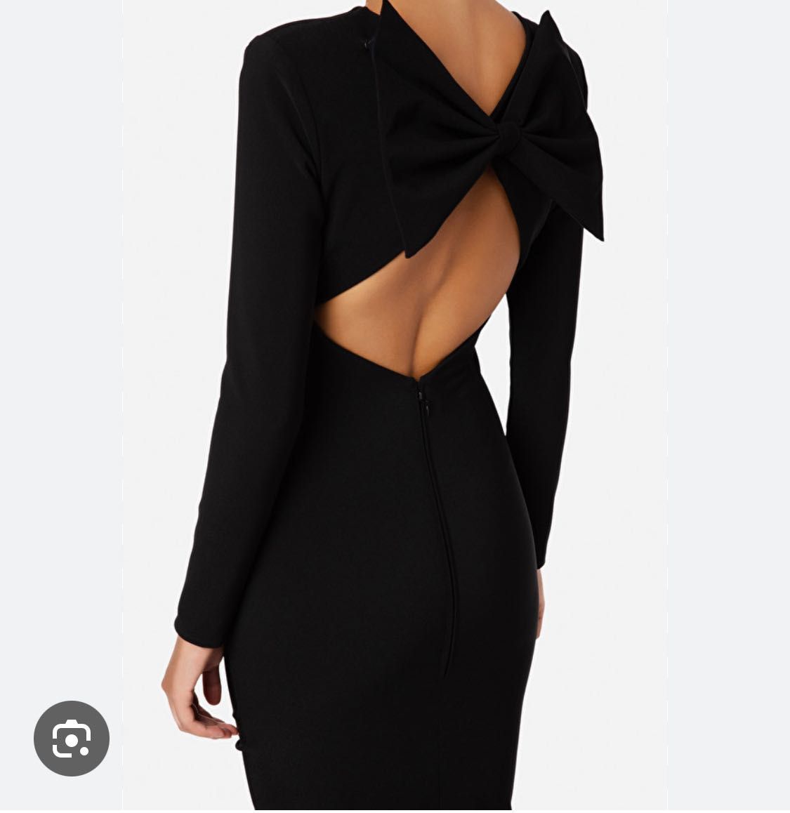 Sukienka Elisabetta Franchi xs 34 czarna z kokardą
