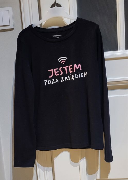 Koszulka z długim rękawem dla dziewczynki, roz. 146, stan bardzo dobry