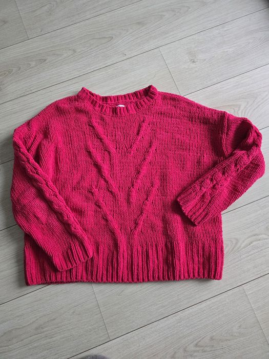 Sweter Reserved czerwony mieciutki damski (L)