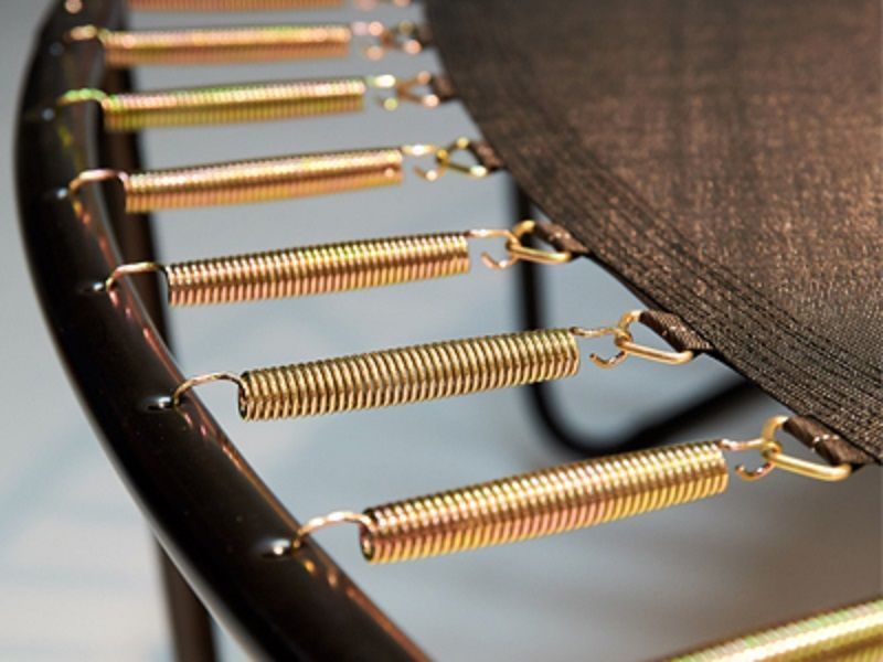 Trampolina Ogrodowa 312cm/10FT Czarna Maxy Comfort Z Wewnętrzną Siatką