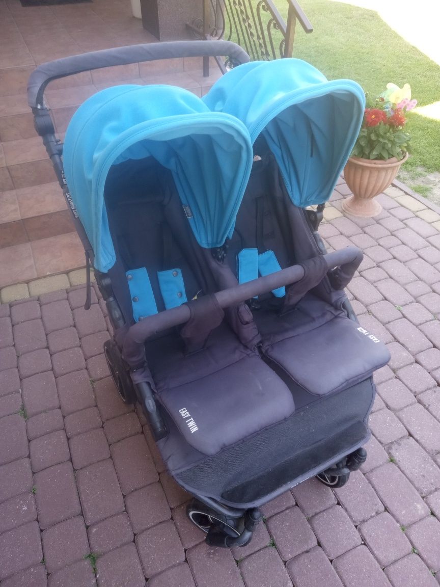 Wózek Baby Monster 2w1 blizniaczy spacerowy plus  gondole