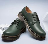 Oxfordki półbuty glany martensy mokasyny unisex zielone