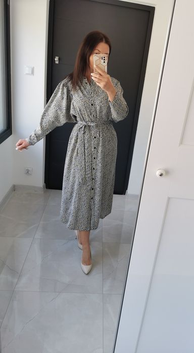 H&M rozm M sukienka z paskiem jak nowa