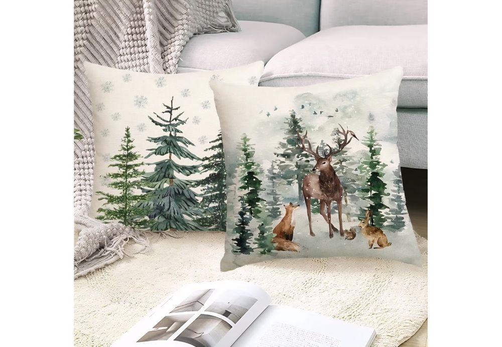 Poszewki na poduszki 45 x 45cm - 4 sztuki  - z zamkiem