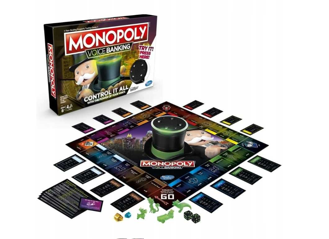 Hasbro Monopoly Voice Banking elektroniczna
