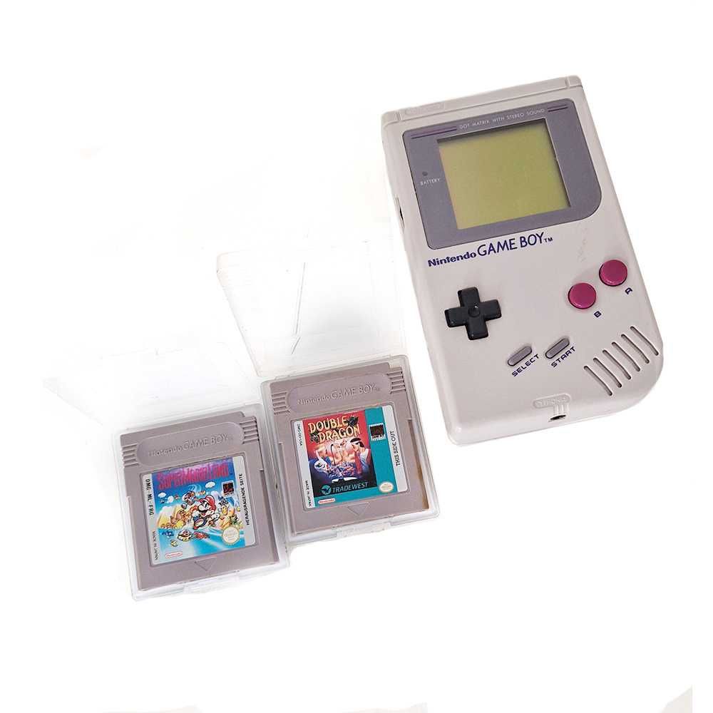 Klasyczny Game Boy DMG-01 + 2 gry – Super Mario Land i Double Dragon