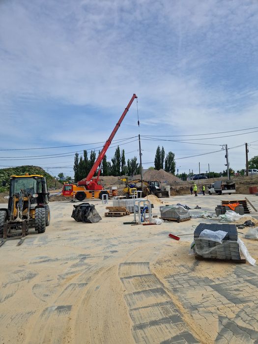 Dźwig Zwyżka Usługi Dźwigowe Wynajem Podnośnik Koszowy