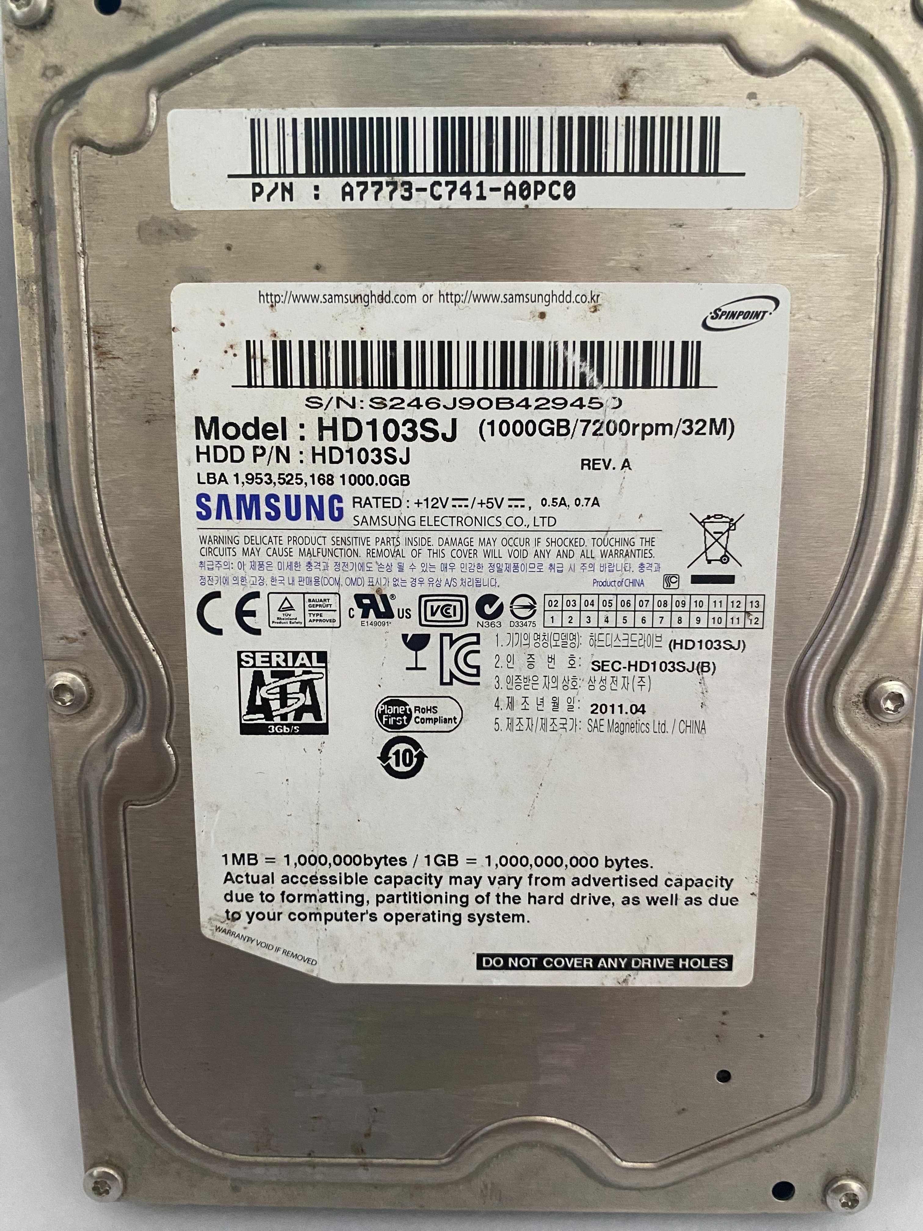 Dysk HDD Samsung HD103SJ