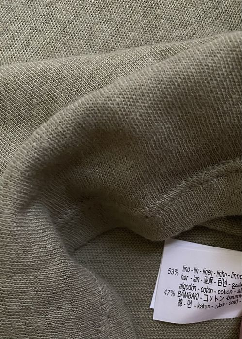 Лляне поло на гудзики, льняне поло жіноче, оливкова футболка Zara льон