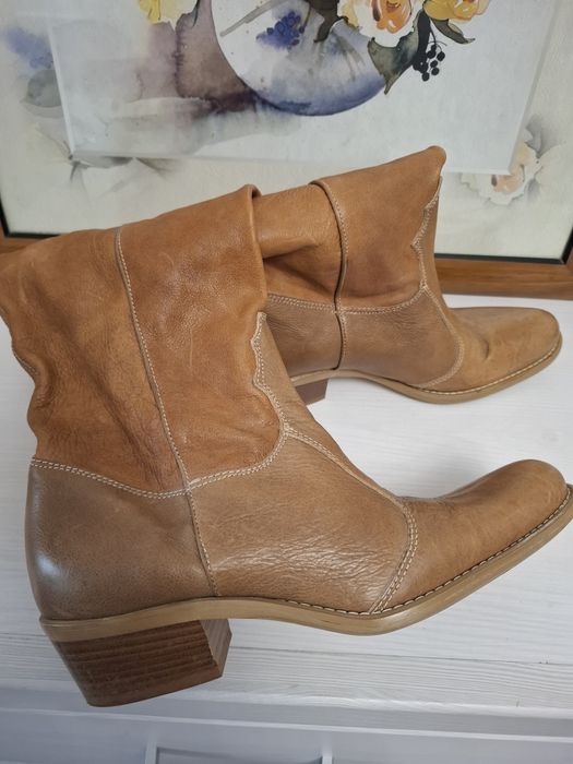 Чоботи казаки шкіряні