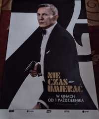 Nie czas umierać James Bond 007 płakat filmowy gigant 181x120 cm