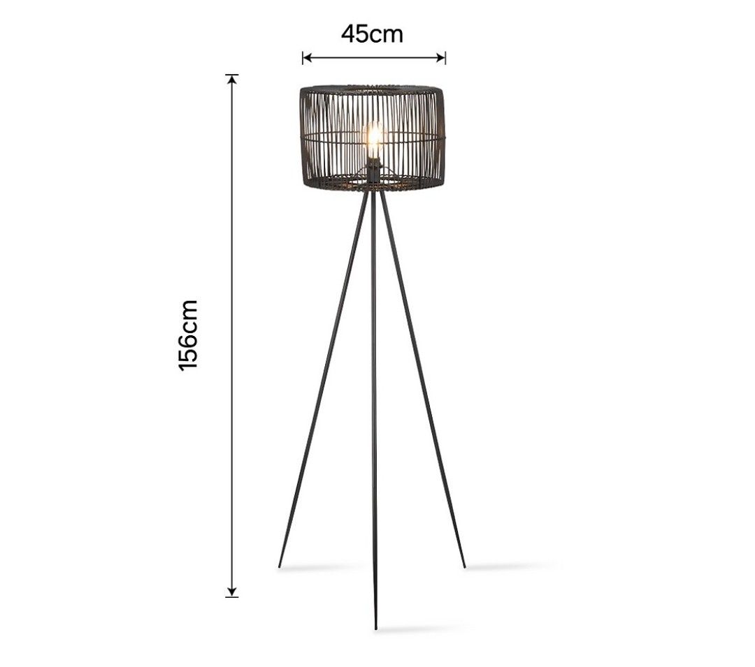 Lampa podłogowa - Benji Rattan Floor Lamp