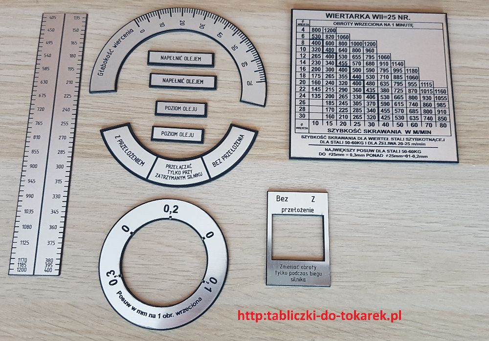 Wiertarka Wii25 Kom. Tabliczek Tabliczki Tabliczka Stołowa Kadłubowa