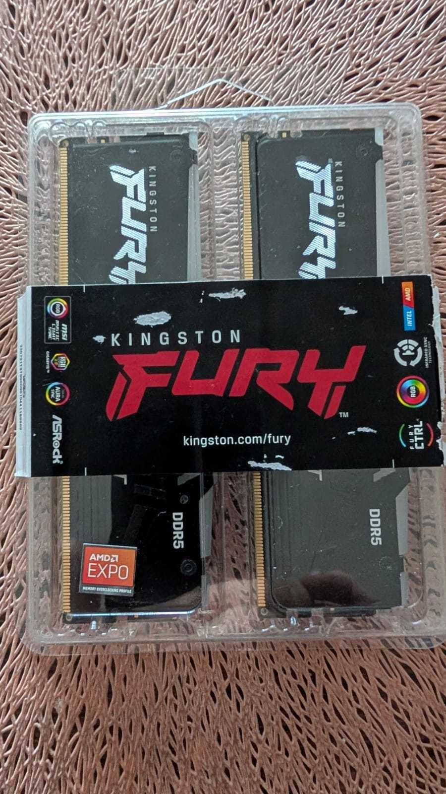 Kingston FURY Beast RGB 32 GB (2×16 GB) 6000MT/s CL36 DDR5