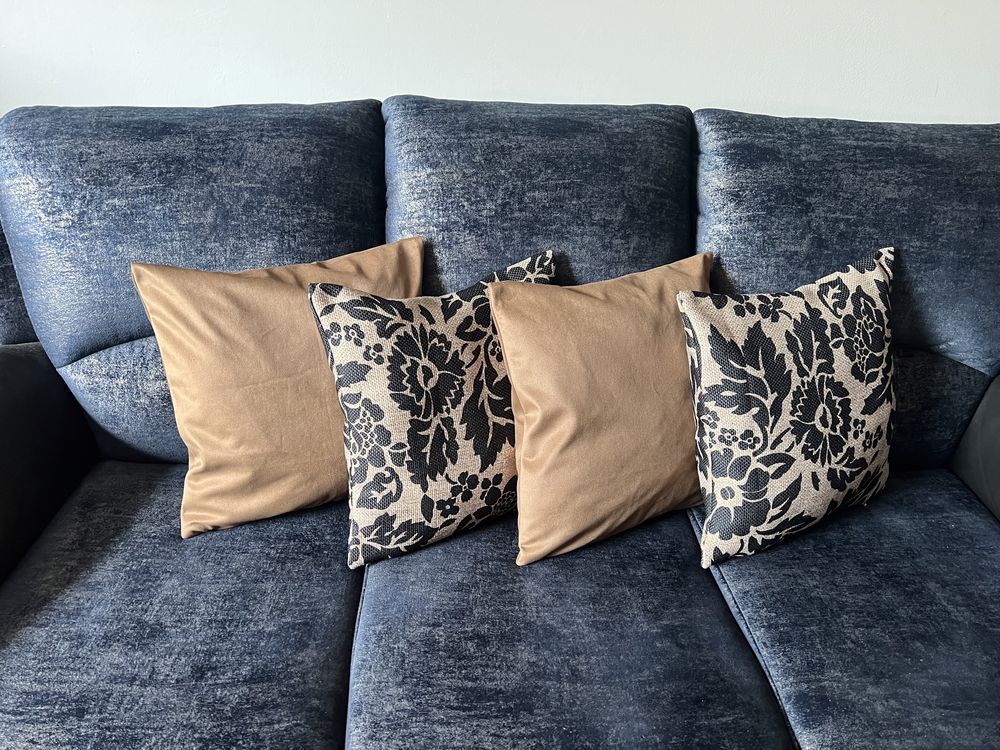Poszewki dekoracyjne na poduszki (jaśki) kompozycja brązowe