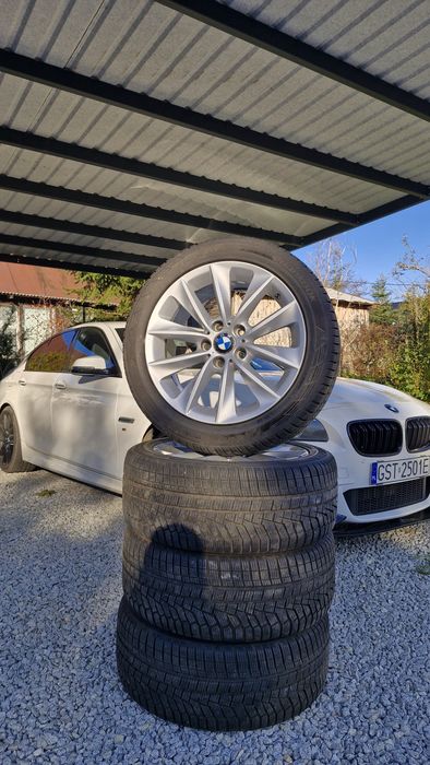Koła alufelgi 18 cali BMW opony zimowe xdrive czujniki ciśnienia