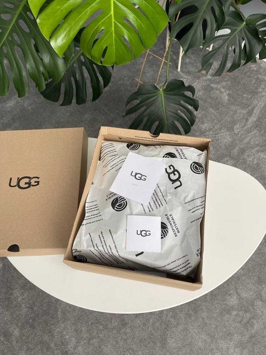 41 (26 см) UGG Lowmel Sneaker Platform Chestnut зимові уггі угг хутро