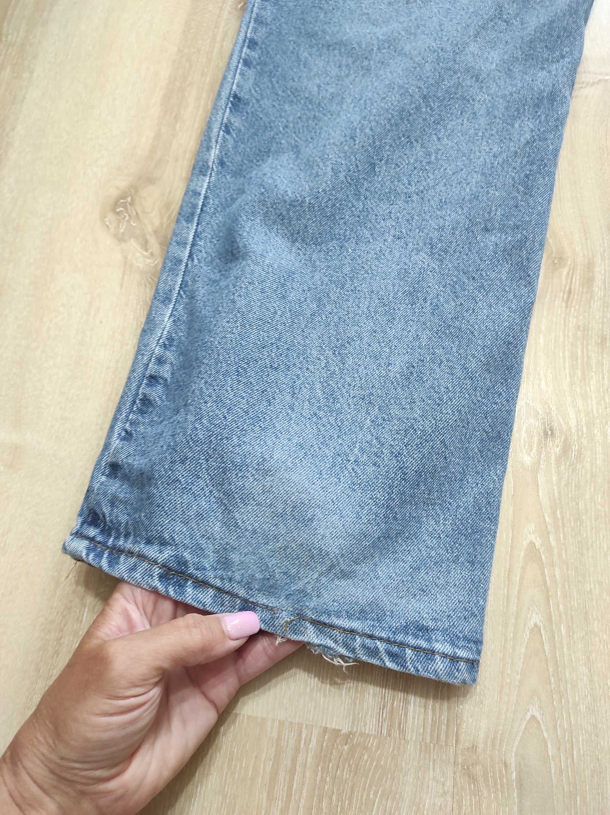 Прямые плотные джинсы трубы, джинсы-бананы Denim, джинсы-трубы на S-M
