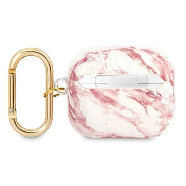 Guess Gua3Hchmap Airpods 3 Cover Różowy/Pink Marble Strap Collection