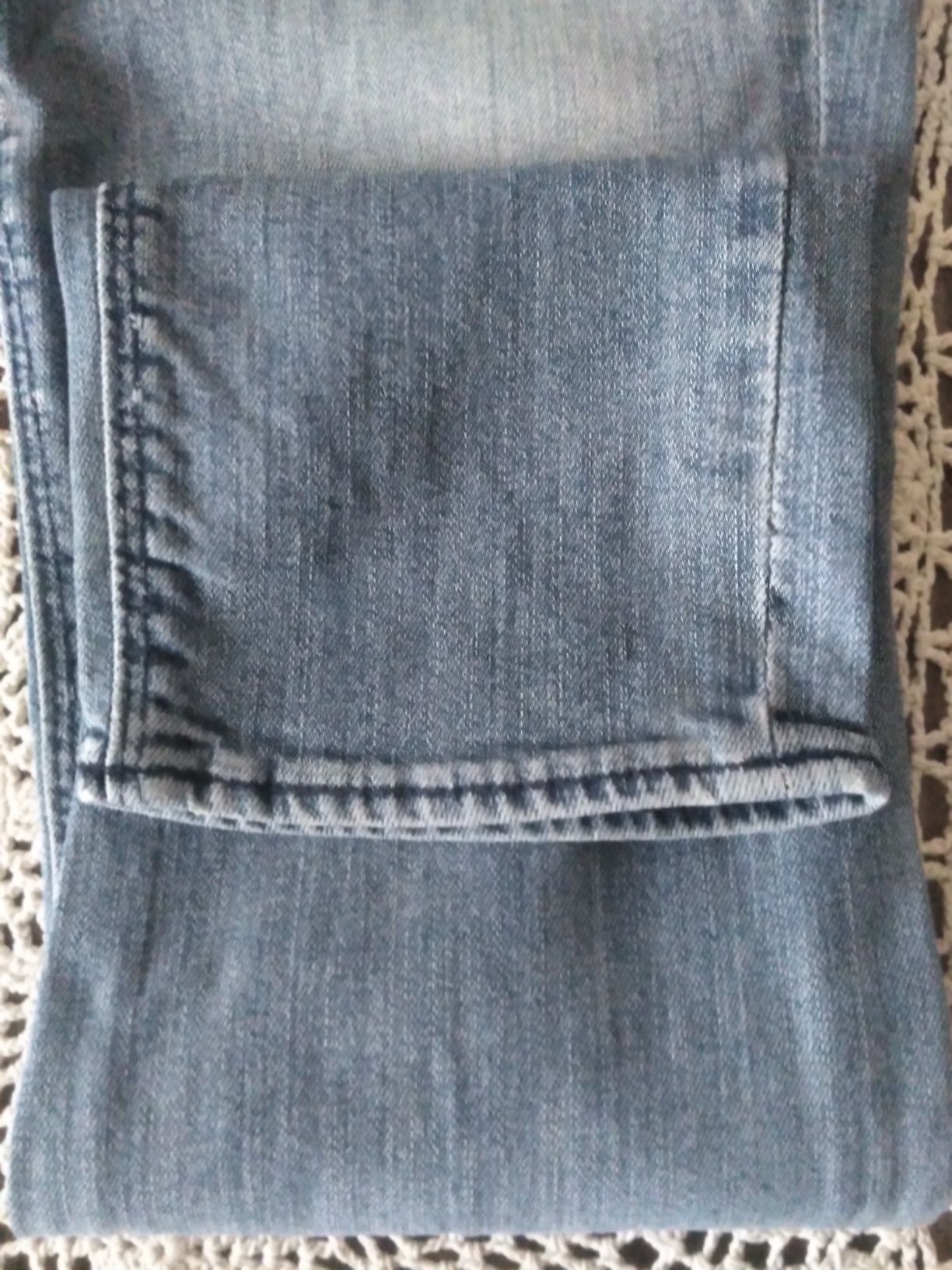 Spodnie zara damskie jasny jeans r.38