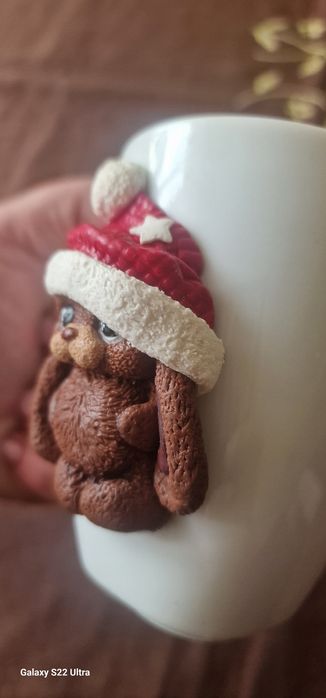 Kubek swiayeczny że zwiarzątkiem