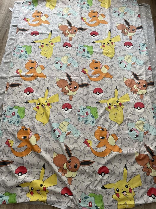 Poszewka kołdra pościrl pokemony 198x133 pikachu eevee
