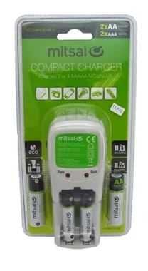 carregador pilhas com 4 pilhas AA e AAA, novo em caixa selado