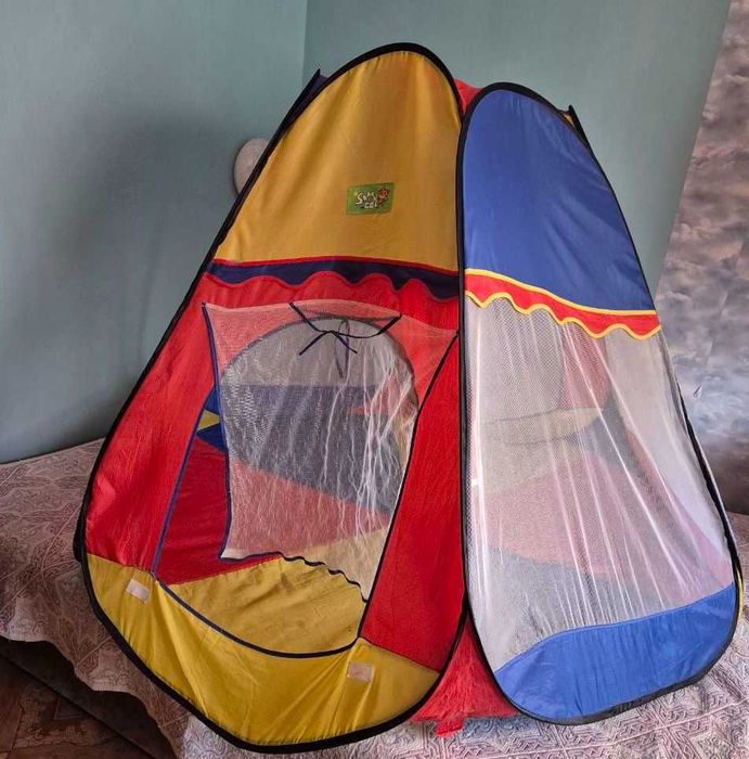Дитячий ігровий намет-пірамідка для дітей 112x114x115 см