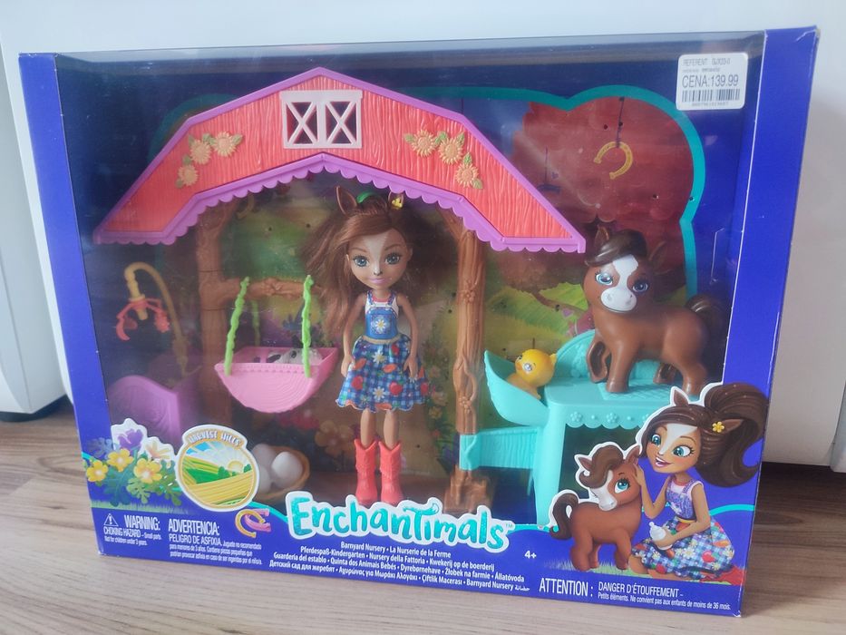 Enchantimals lalka koń żłobek na farmie