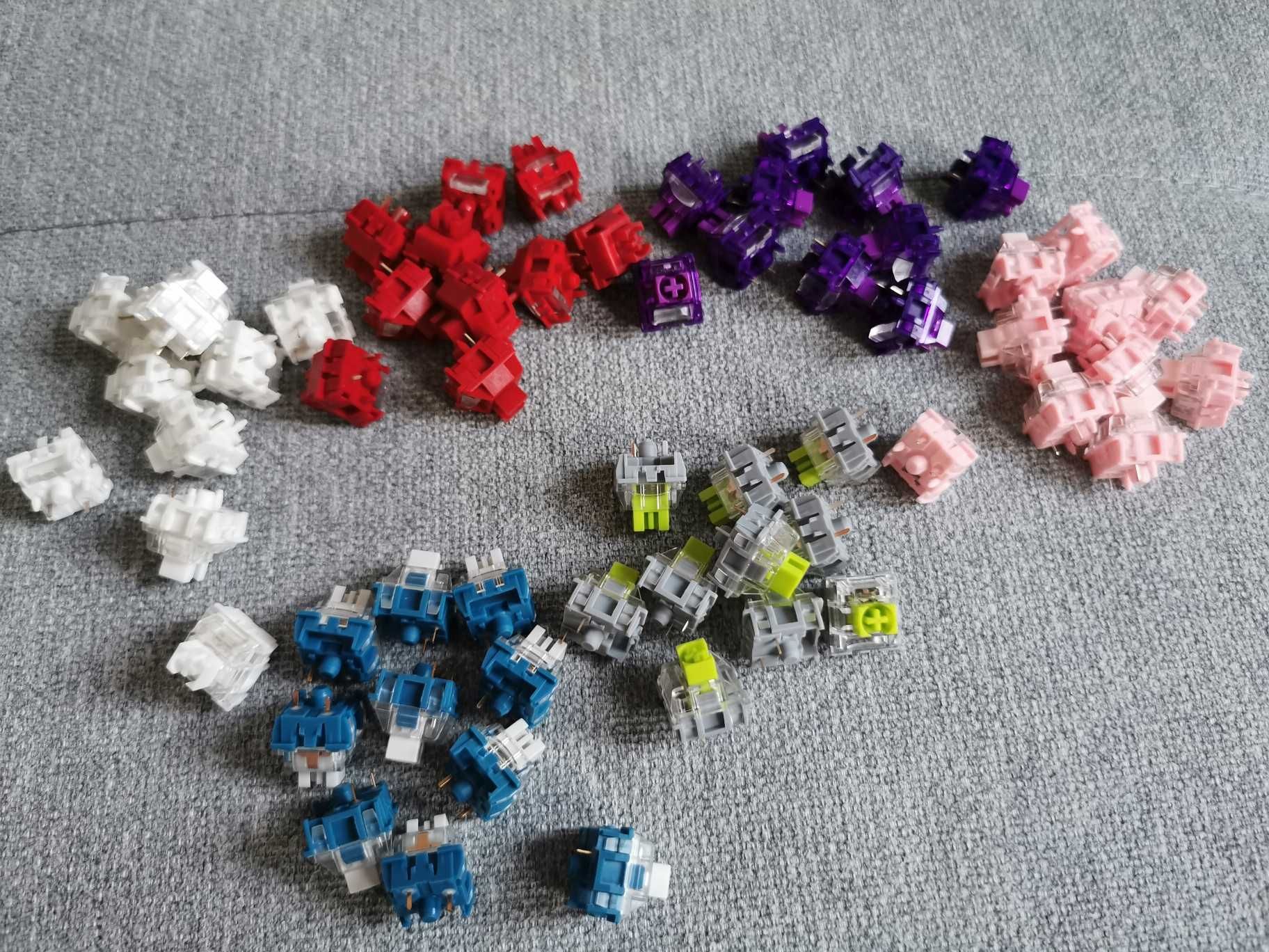 Switche przełączniki do klawiatury TTC liniowe płynne clacky 6x10