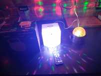 Stroboskop i mini kula LED w pełni sprawne