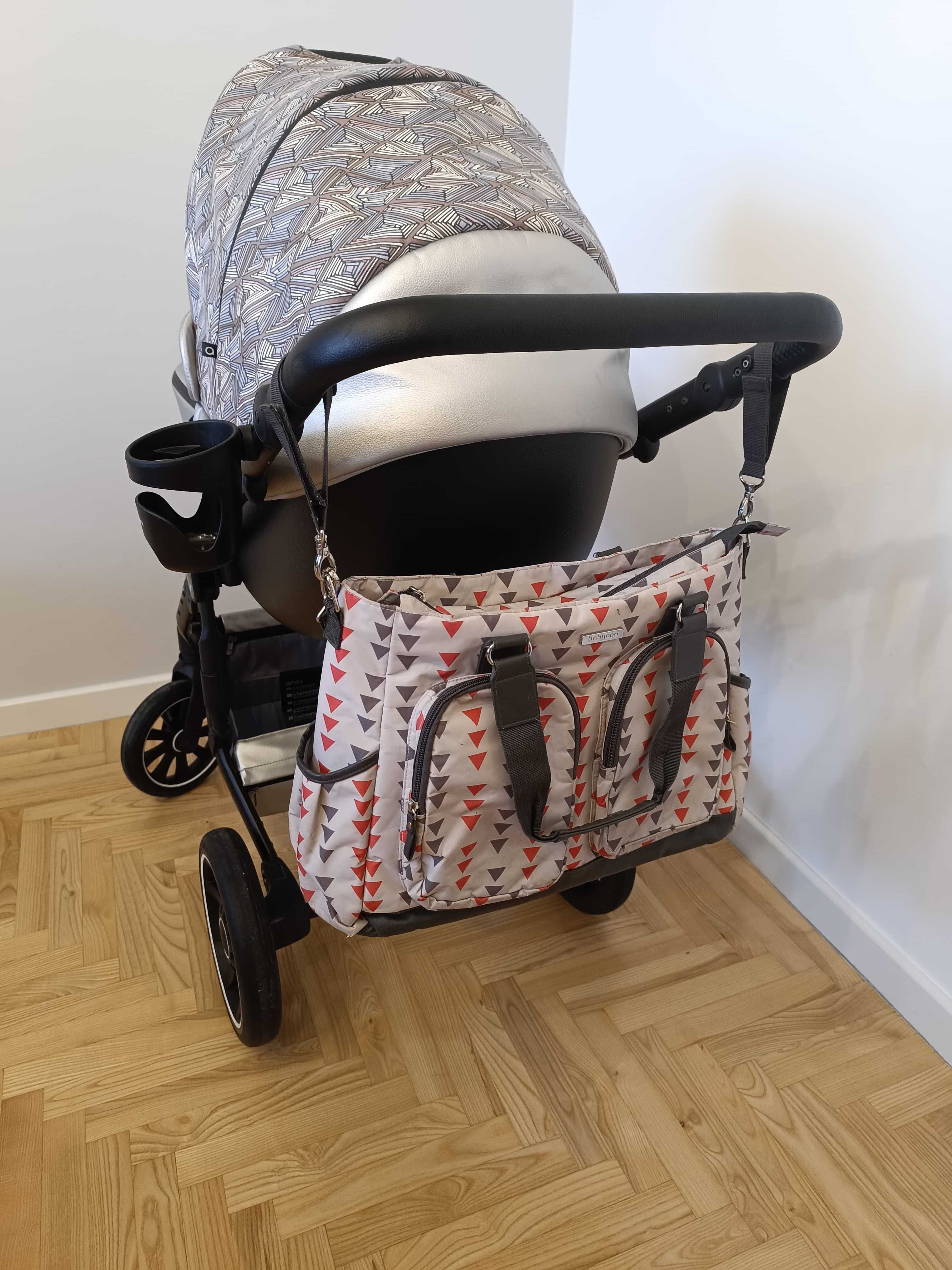 Wózek Anex M Type Vogue 2w1, Gondola + Spacerówka + dodatki