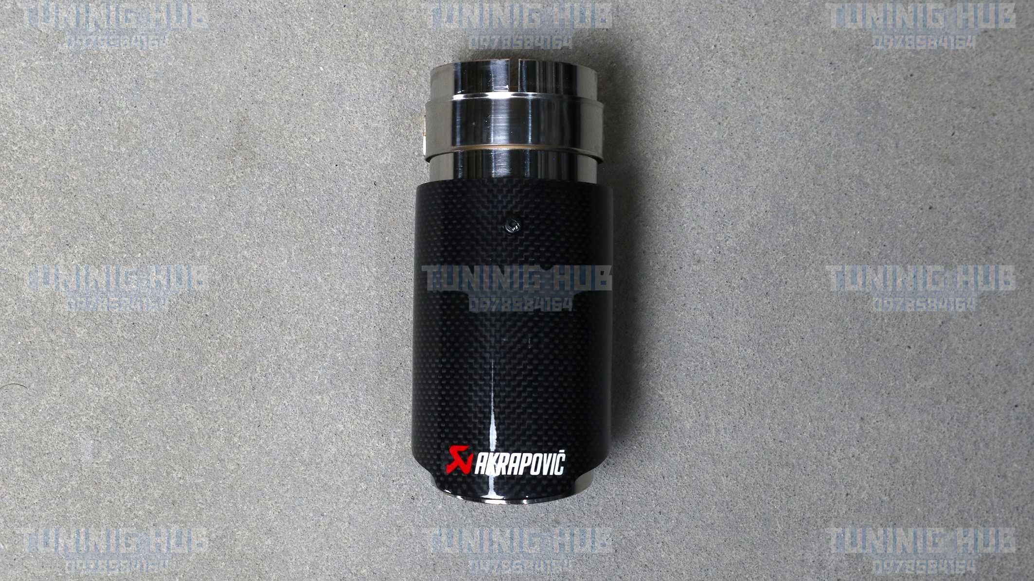 насадки Akrapovic на вихлопні труби глушник карбон BMW Audi Mercedes
