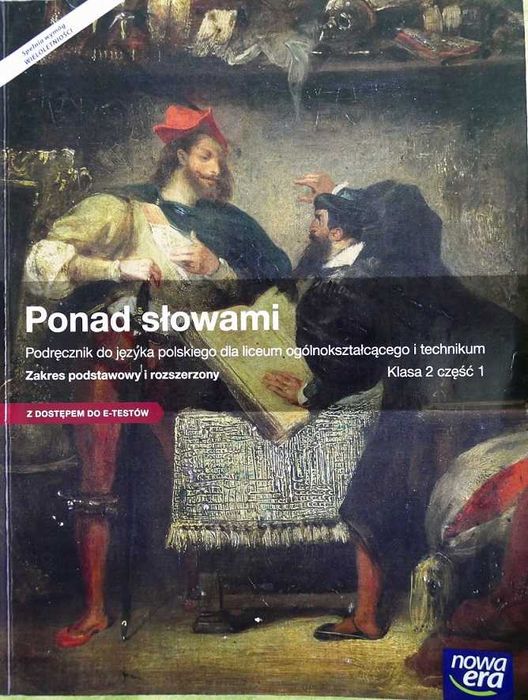 Ponad słowami klasa 2 cz. 1. Podręcznik dla LO i technikum.