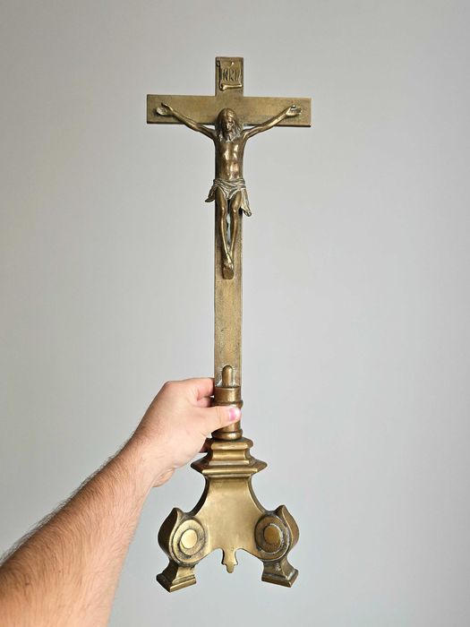 Krzyż z mosiądzu 54 cm