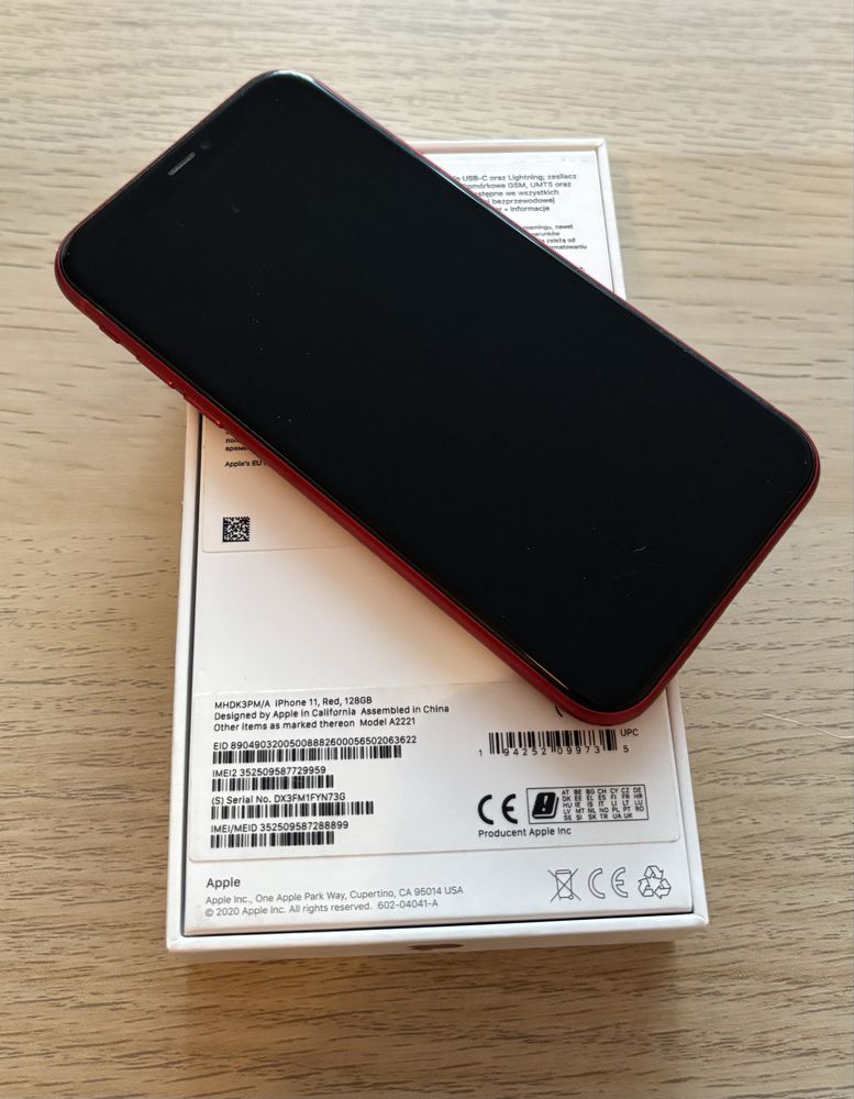 iPhone 11 128GB RED Czerwony