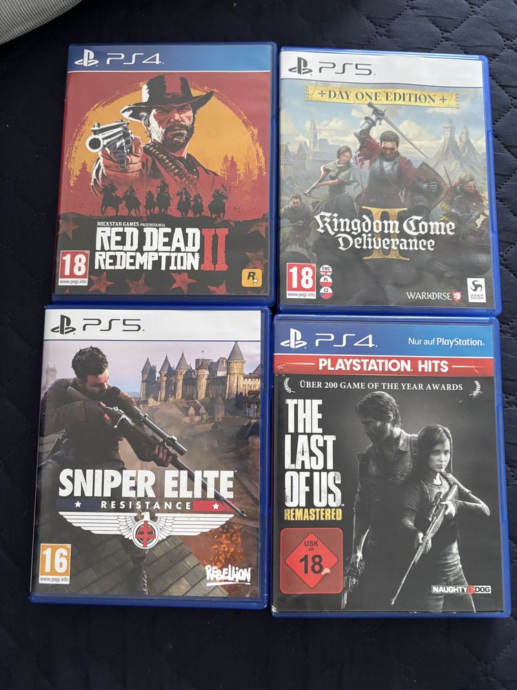 Zestaw gier na ps 4 i ps 5