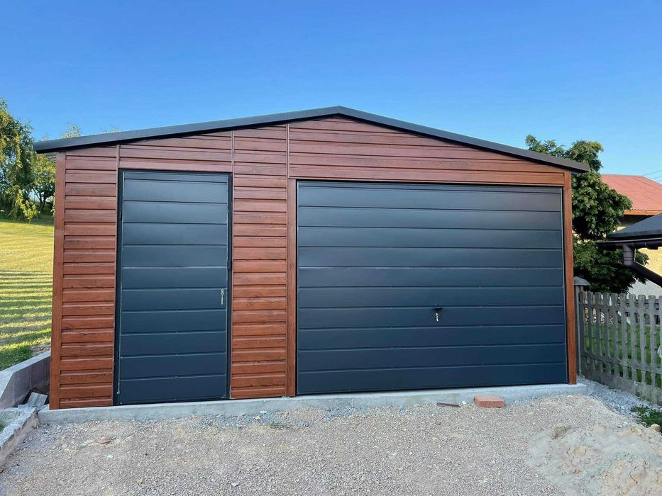 Garaż blaszany, wiata. WZMOCNIONY PROFILAMI. Producent. Cała Polska