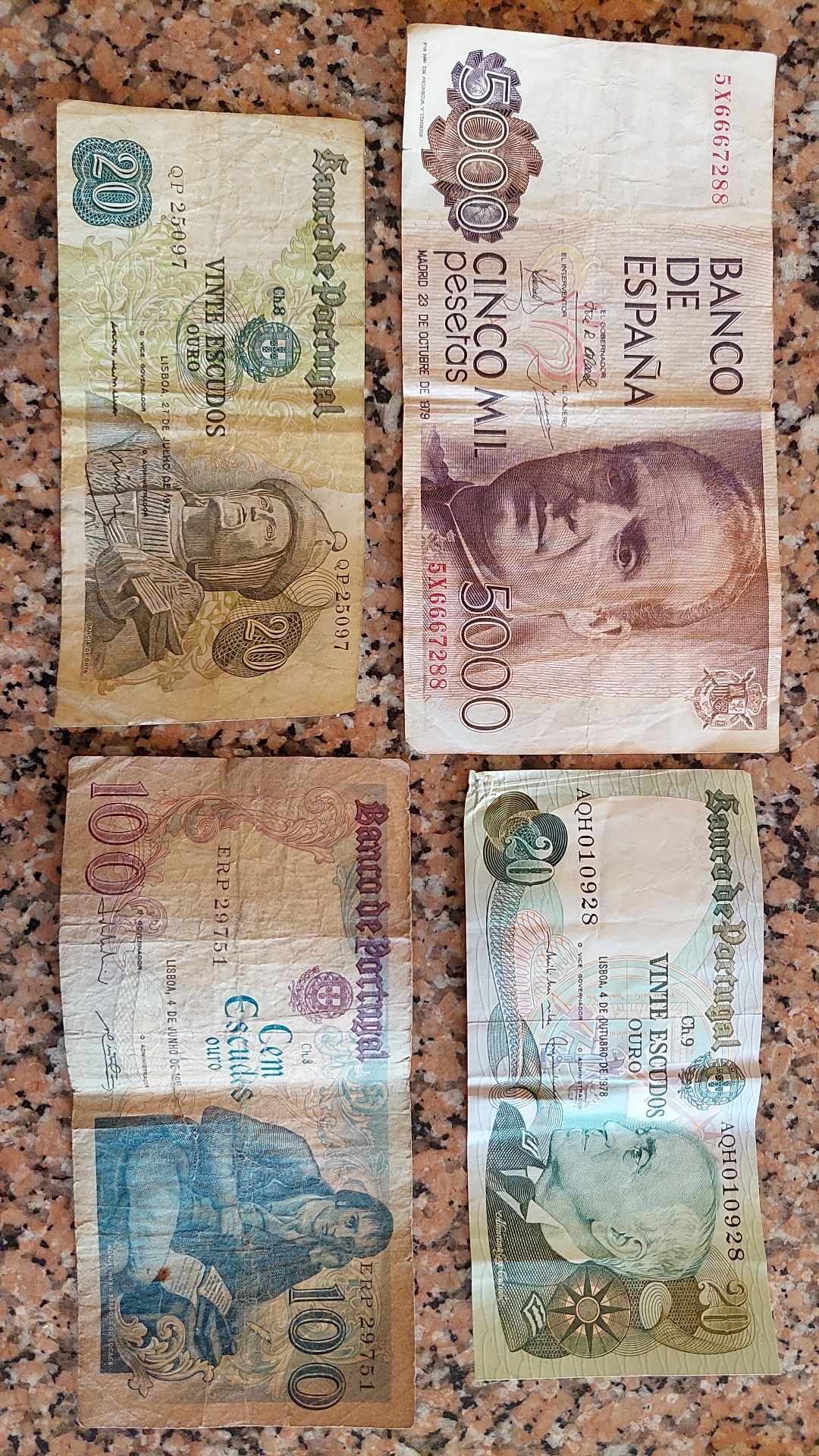 Notas 100 escudos