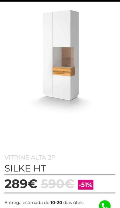 Vitrine/armário exposição sala