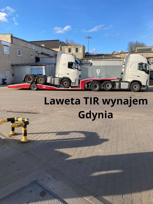 Naczepa laweta wynajem, niskopodwoziowa wynajem, transport ciągników.