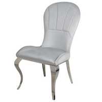 Krzesło glamour Tiffany Silver krzesło tapicerowane